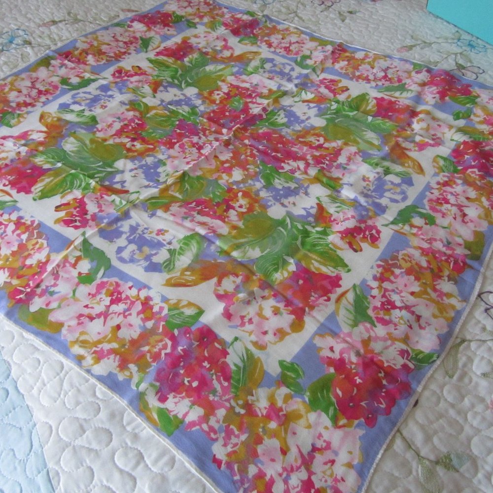 Vintage Vera Square Silk Scarf